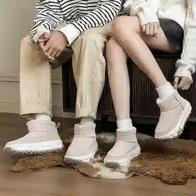 BrandName Classic Suede Snow Boots