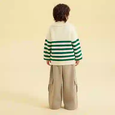 青蛙王子 翻领舒适柔软轻盈毛衣 儿童款