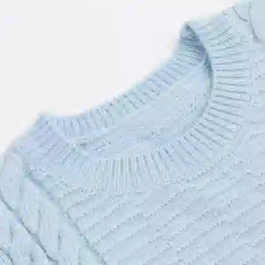 青蛙王子 舒适洋气宽松纯色百搭毛衣 儿童款