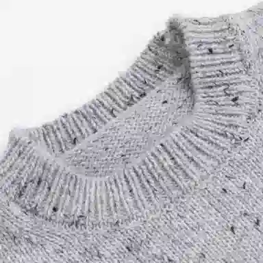 青蛙王子 缤纷薄绒系列 圆领纯色长袖毛衣 儿童款