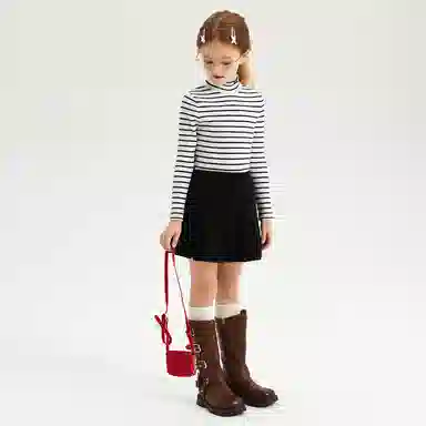 青蛙王子 条纹舒适柔软百搭毛衣 儿童款