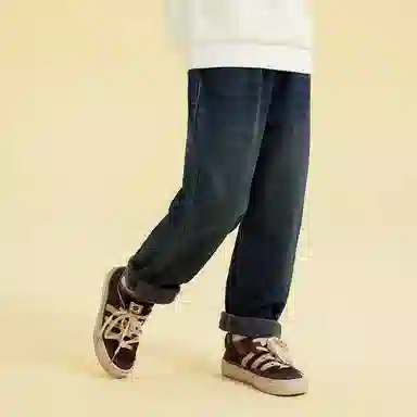 青蛙王子 复古轻盈舒适柔软牛仔裤 蓝色系 青少年