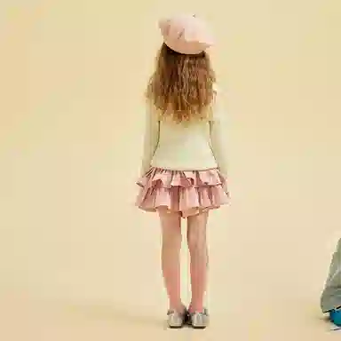 青蛙王子 纯色简约套头舒适长袖毛衣 儿童款