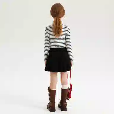 青蛙王子 条纹舒适柔软百搭毛衣 儿童款