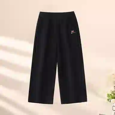 青蛙王子 简约舒适百搭宽松直筒休闲长裤 中小童