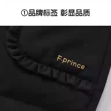 青蛙王子 纯色束脚松紧腰柔软长裤 黑色 中小童