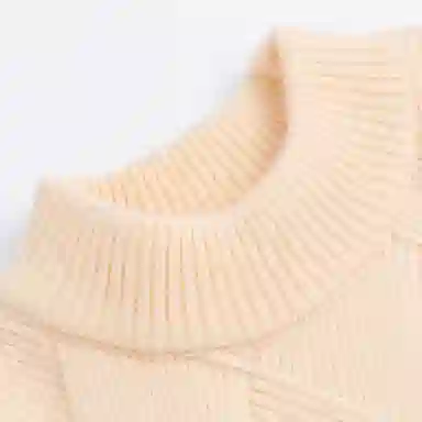 青蛙王子 时尚洋气圆领纯色长袖毛衣 中小童