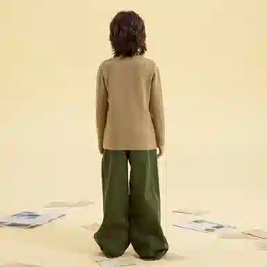 青蛙王子 时尚洋气舒适百搭长袖毛衣 中小童