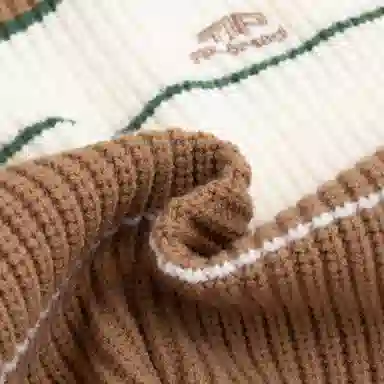 青蛙王子 时尚洋气休闲百搭条纹长袖毛衣 中小童