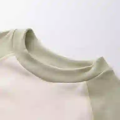 青蛙王子 时尚洋气圆领插肩拼色内衣套装儿童款