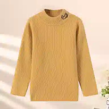 青蛙王子 时尚洋气舒适百搭长袖毛衣 中小童