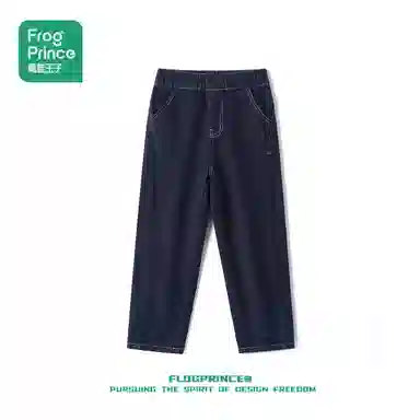 青蛙王子 经典时尚百搭牛仔裤 蓝色系 青少年