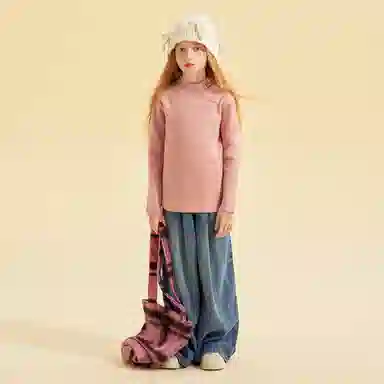 青蛙王子 时尚洋气舒适百搭长袖毛衣 中小童