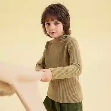 青蛙王子 时尚洋气舒适百搭长袖毛衣 中小童