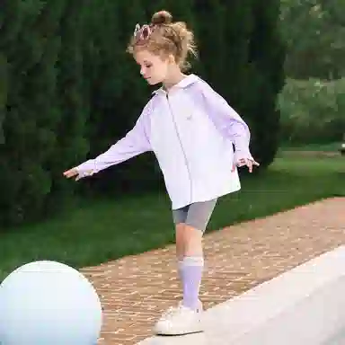 青蛙王子 时尚洋气连帽插肩拼色长袖户外服 儿童款