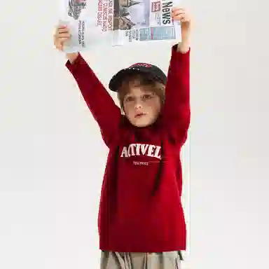 青蛙王子 亲肤百搭圆领舒适毛衣 儿童款