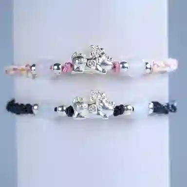 灵晔 招财貔貅 小众设计新中式招财纳福吞金兽转运浪漫#好运 织物 手绳 男女同款情侣款