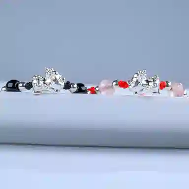 灵晔 招财貔貅 小众设计新中式招财纳福吞金兽转运浪漫#好运 织物 手绳 男女同款情侣款