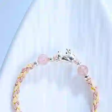 灵晔 招财貔貅 小众设计新中式招财纳福吞金兽转运浪漫#好运 织物 手绳 男女同款情侣款