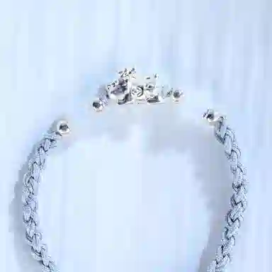 灵晔 招财貔貅 小众设计新中式招财纳福吞金兽转运浪漫#好运 织物 手绳 男女同款情侣款