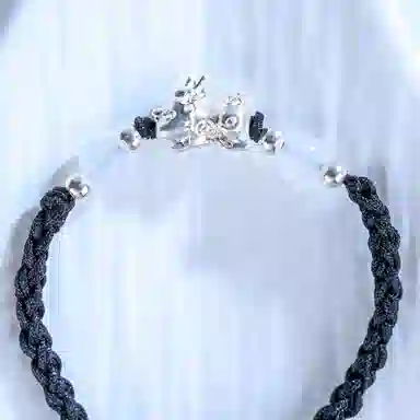 灵晔 招财貔貅 小众设计新中式招财纳福吞金兽转运浪漫#好运 织物 手绳 男女同款情侣款