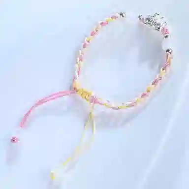 灵晔 招财貔貅 小众设计新中式招财纳福吞金兽转运浪漫#好运 织物 手绳 男女同款情侣款