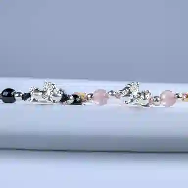 灵晔 招财貔貅 小众设计新中式招财纳福吞金兽转运浪漫#好运 织物 手绳 男女同款情侣款