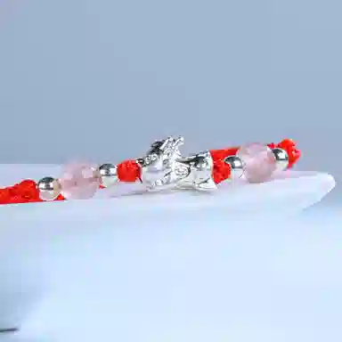 灵晔 招财貔貅 小众设计新中式招财纳福吞金兽转运浪漫#好运 织物 手绳 男女同款情侣款