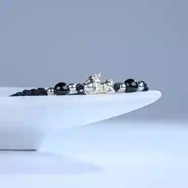 灵晔 招财貔貅 小众设计新中式招财纳福吞金兽转运浪漫#好运 织物 手绳 男女同款情侣款