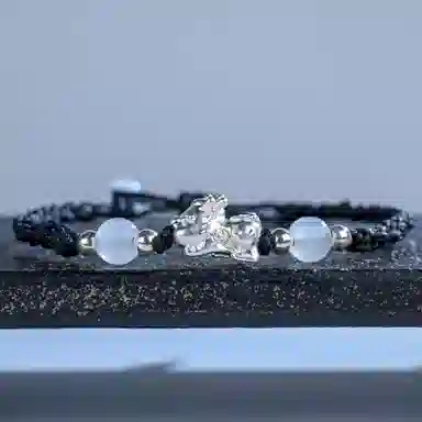 灵晔 招财貔貅 小众设计新中式招财纳福吞金兽转运浪漫#好运 织物 手绳 男女同款情侣款