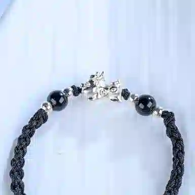 灵晔 招财貔貅 小众设计新中式招财纳福吞金兽转运浪漫#好运 织物 手绳 男女同款情侣款