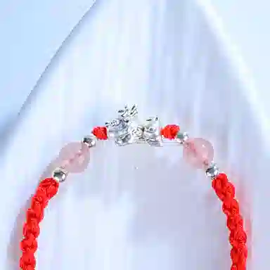 灵晔 招财貔貅 小众设计新中式招财纳福吞金兽转运浪漫#好运 织物 手绳 男女同款情侣款