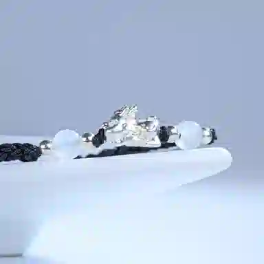 灵晔 招财貔貅 小众设计新中式招财纳福吞金兽转运浪漫#好运 织物 手绳 男女同款情侣款