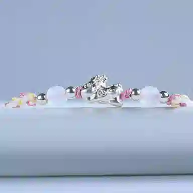 灵晔 招财貔貅 小众设计新中式招财纳福吞金兽转运浪漫#好运 织物 手绳 男女同款情侣款