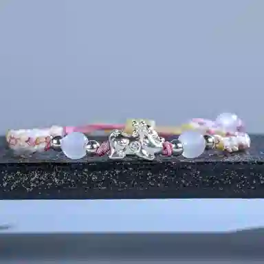 灵晔 招财貔貅 小众设计新中式招财纳福吞金兽转运浪漫#好运 织物 手绳 男女同款情侣款