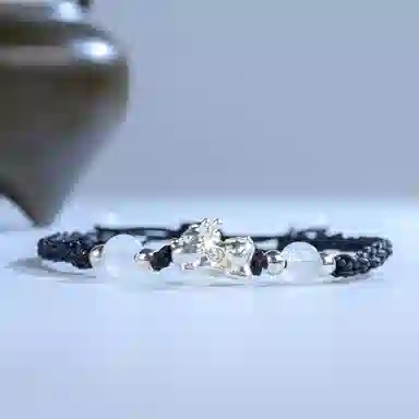 灵晔 招财貔貅 小众设计新中式招财纳福吞金兽转运浪漫#好运 织物 手绳 男女同款情侣款