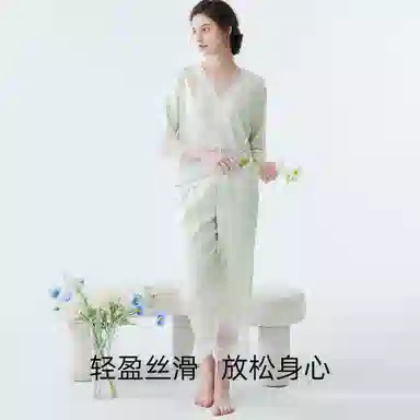 欧迪芬 舒适轻薄可外穿睡衣套装 女款