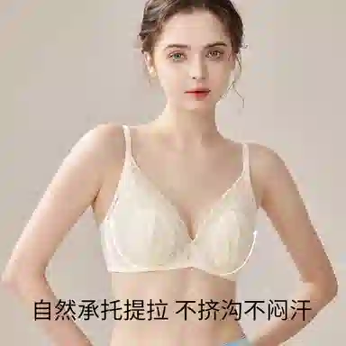 欧迪芬 性感法式蕾丝收副乳防下垂文胸 女款