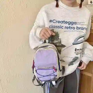 捷朗仕 休闲大容量轻便 尼龙 双肩包 常规 女款