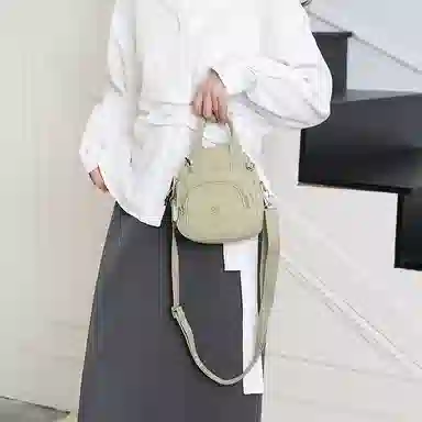 捷朗仕 设计感时尚通勤 尼龙 单肩手提包 小号 女款 多色