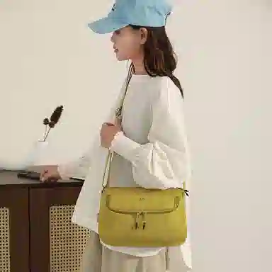 捷朗仕 防泼水多层多口袋设计感时尚休闲通勤 尼龙 斜挎包 男女同款情侣款 多色