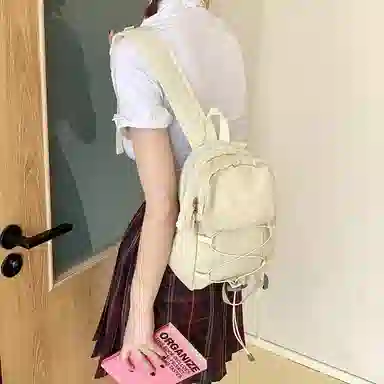 捷朗仕 休闲大容量轻便 尼龙 双肩包 常规 女款