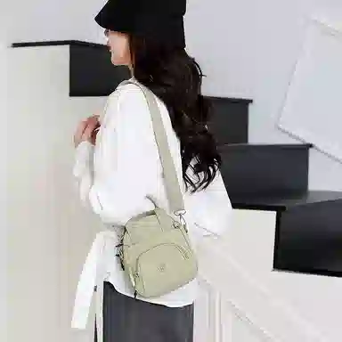 捷朗仕 设计感时尚通勤 尼龙 单肩手提包 小号 女款 多色