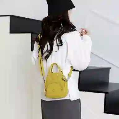 捷朗仕 设计感时尚通勤 尼龙 单肩手提包 小号 女款 多色