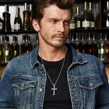 IDEAGEMER Cross Pendant Necklace