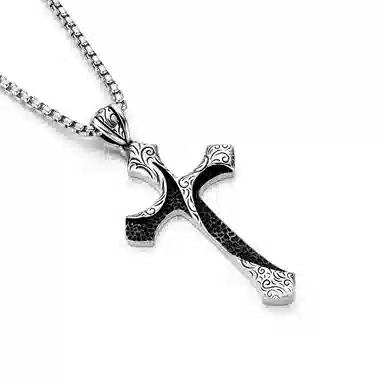 IDEAGEMER Cross Pendant Necklace