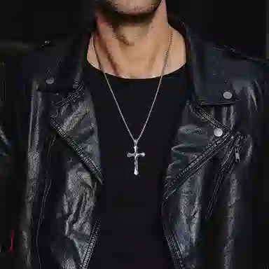 IDEAGEMER Cross Pendant Necklace
