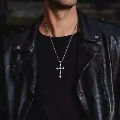 IDEAGEMER Cross Pendant Necklace