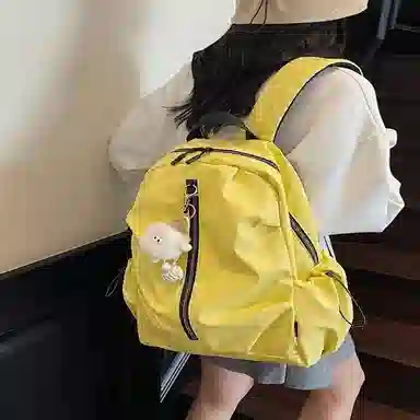 米囹 户外登山迷你小背包 贝壳双肩包旅行 百搭休闲轻便书包 常规 无配色