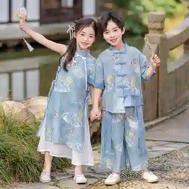 米囹汉服 儿童夏季古风 中小童